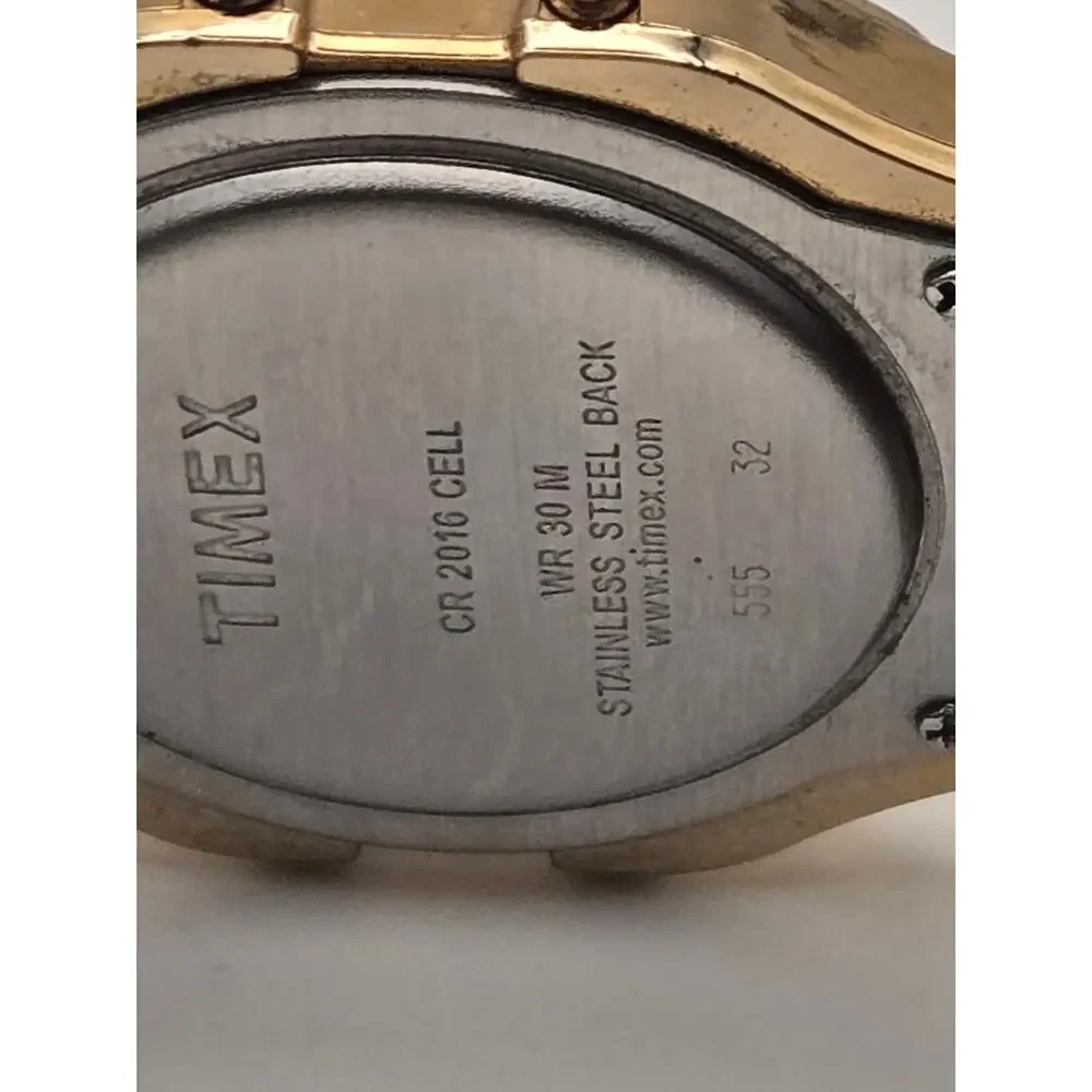 Vintage Timex 555 Gold Tone Digital Indiglo